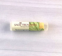 Sadji Treasures Organic Shea Lip Balm-LEMONGRASS